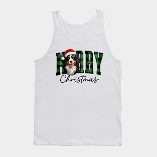 Merry christmas Bernese mountaim dog Tank Top